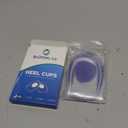 Gel Heel Pads, 2 Pack, for Achilles Tendonitis, Shoe Wedge Inserts for Plantar Fasciitis, Bone Spur, Foot Pain Relief Support, Comfort Cushion Insoles for Women/Men (Kids Size (Men 46.5, Women 68.5), 1 Pair - Blue)