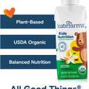 KATE FARMS Organic Kids Nutrition Vanilla Shake, 8g Protein, 27 Vitamins and Minerals, Meal Replacement, Gluten Free, Non-GMO, 8.45 oz (6 Pack) (EXP 03/10/26)