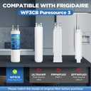 WF3CB Water Filter Replacement For Frigidaire Puresource 3, WF3CB Water Filter with New Generation Filter Core For 3X Absorption Capacity, 2 Pack