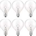 SerBion 40 Watt Light Bulbs E12 Candelabra Base 120Volt Round Light Bulb for Chandelier Table Lamp Wall Sconces Candle Lamp Wax Melter (Soft Warm White)
