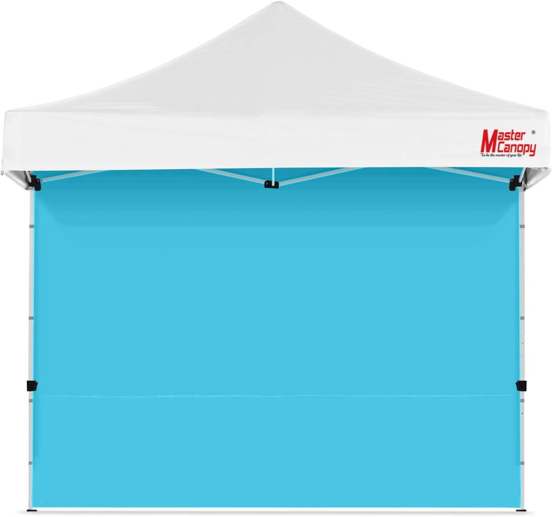 MASTERCANOPY 10x10ft Canopy SunWall Instant Canopy SideWall for Pop Up Canopy Tent Gazebos, UV Protection Sidewall Only, Spliceable (1 Pack, Sky Blue)