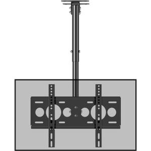 Ceiling TV Mount Stand - Tv Wall Mount, 360 Rotation Tilting TV Stand, Telescopically Adjustable Height, for 27-55 Inch TVs, with Cable Line Hiding, Hole Spacing Within 400x400MM