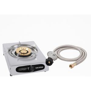 Single Burner Gas Stove With Regulator, Stainless Steel Propane Stove For Camping, Tailgating, and Hurricane Preparedness