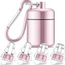 High Fidelity Concert Earplugs for Concerts MusiciansEarplugs for noise reduction24db Advanced Filter Technology Ear Protection for Music Festivals,DJ's, Nightclub, Drummers - 2 Pairs Pink