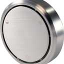 Westbrass A493CHM-07 Universal Patented Deep Soak Round Replacement 2-Hole Bathtub Overflow Cover for Full and Over-Filled Closure, Satin Nickel