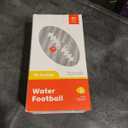 QPAU Waterproof Football, 10 Inches Outdoor Games for Adults and Kids, Fun Swimming Pools Toys and Accessories for Beach Lake Park Backyard (Green/Pink, Pack of 1)