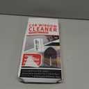 desin Windshield Cleaning Tool, Car Window Cleaner Windshield Cleaner with 4 Reusable and Washable Microfiber Pads and Extendable Handle Auto Inside Glass Wiper Kit (Dark Blue)