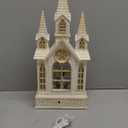 Church Snow Globe Lighted,Christmas Snow Lantern,Angel holy Family Nativity Christmas Eve Glitter Snow Globe with Musical,Christian Decorations Indoor,2 Way Powered (Color 8)