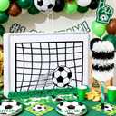 24" Professional Soccer Goal Piñata Set with Stick and Blindfold - Large Football Birthday Party Supplies for Boys & Kids - Interactive Sports Theme Decorations for Victory Celebrations & Team Events