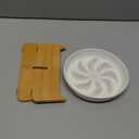 PETTOM Slow Feeder Cat Bowl with Stand, Ceramic Slow Eating Cat Bowl with Higher Edges Elevated Cats Food Bowls for Dry and Wet Food Anti-Vomiting Puzzle Feeder for Healthy Eating Diet (Milky White)