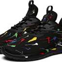 Soulsfeng Mens Running Shoes Lightweight Fashion Stylish Sports Workout Gym Tennis Walking Sneakers Size 14