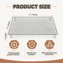 Maxcheck Stainless Steel Grids for Large Rabbit Litter Box Heavy Duty Cage Grid for 22x18x3 Inch Cage, Easy Clean Replacement-cage Bottom for Rabbit, Cat, Guinea Pig & Chinchilla
