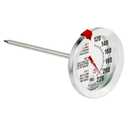 Escali AH1 Stainless Steel Oven Safe Meat Thermometer, Extra Large 2.5-inches Dial, Temperature Labeled for Beef, Poultry, Pork, and Veal Silver NSF Certified (Analog Silver)
