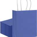 qiqee 30PCS Medium Gift Bag with Handles Bulk 11"x5"x8" Gift Bags Purple Blue Bags Multiple Uses (Medium Size)
