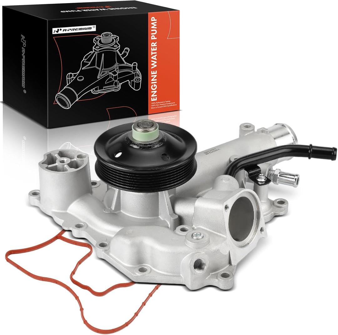 A-Premium Engine Water Pump [8Cyl 5.7L OHV] w/Gasket Compatible with Ram 1500 2011-2020 2500 3500 2011-2018, Dodge Ram 1500 Ram 2500 2009-2010 Ram 3500, 1500 Classic 2019-2020, Chrysler Aspen 2009