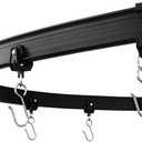 KXLife Black Flexible Ceiling Mount Curtain Track (20 ft), Hospital Curtain Track System, Ceiling Track for Curtains, Room Divider Ceiling Track System, White