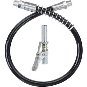 Thorstone 18 Inch Spring Flex Hose & Lock Coupler Set for Grease GunUSA Patent: 29826908