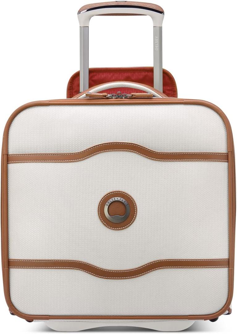 DELSEY PARIS Chatelet 2.0 Softside Luggage Under-Seater with 2 Wheels, Angora, Carry on 16 Inch
