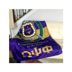 Omega Psi Phi Throw Blanket for Everyday Relaxation, Smooth and Gentle Fabric Designed for Comfortable Home Use 60 * 50IN