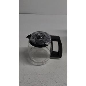 12-Cup Replacement Glass Carafe, Compatible with Mr. Coffee (#RF, LM, PC and SC Series - Black Handle)