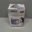 Pyle Portable Megaphone Speaker Siren Bullhorn - Compact, Battery Operated, 20W Power, Microphone, 2 Modes, PA Sound, 1000 Yards Range, Foldable Handle for Cheerleading and Police Use (Silver)