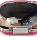 Master Lock Pink Portable Small Lock Box, Set Your Own Lock Combination Portable Safe, Personal Travel Safe for Phone, Passport, Money, ‎5900DPNK