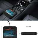 ENVYCLOUD Portable Car CD Player with USB/AUX Port,External CD Player Compatible with Car Radio Stereo, Laptop, TV, Computer,Universal for Vehicle with Adapter (Black)