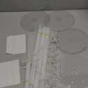 4 Sets Balloon Stand Kits, Balloon Sticks Holder with Base for Table Graduation Birthday Baby Shower Gender Reveal Party Decorations