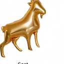 5Pcs Gold Sheep Foil Balloon Set/2 Large Sheep Balloons+ 3 Mini Sheep Head Balloons/Cute Farm Animal Balloons for Baby Shower,New Year, Farm Theme Birthday Party Decorations/Chinese Zodiac Party