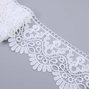 White Venice Lace Trim 6Yards Wide Lace Ribbon Crown Embroidered Trim for Sewing Crafts, Wedding Dress Embellishment, Home Decor