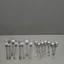 8 Pcs Forks and 7 Pcs Spoons Silverware Set,Food Grade Stainless Steel, Set 15 count