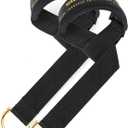 Weightlifting Wrist Straps with Superior Wrist Support Used for Deadlifting, Bodybuilding, Powerlifting and Newly Designed D-Rings for a Cable Gym Workout! Weight Lifting Straps