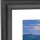 21x27 Picture Frame Black Solid Wood Poster Frame 17X23 with White Mat & Hanging Hardware Fits 21x27 or 17x23 photo frame (T23B2127W1723)