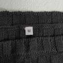 SENSERISE Womens Sweater Skirt Set 2 Piece Outfits Oversized Long Sleeve Pullover Top Ribbed Knit Lounge Dresses (Medium, Black)