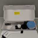 MGLSDeet Electric Spin Scrubber Scrub Brush, Rechargeable Cleaning Brush with 8 in 1 Replaceable Brush Heads, Cordless Power Spin Scrubber 90Mins for Bathroom Shower Bathtub Glass Car (Long White)