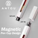 Pen C, Durable Aluminum Alloy EDC Pen, with 100+ Replacement Refills - Ballpoint, Rollerball, Gel. Auto-Adjusting Refillable Pen, Best Writing and Sketching Gift for Men and Women_Blue