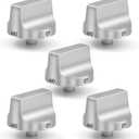 W11159630 Stove Knobs Replacement Parts for Whirlpool Oven Knob Stainless Steel Metal Gas Range Stove Top Knob 5 Burner WFG550S0HZ1 WFG525S0HS0 Cooktop Burner Control Knobs 5 Pcs