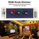 MEIRIYFA RGB LED Light Dimmer Knob Controller Switch,DC12-24V 3Channel Brightness Adjust Intelligently for Multi-Color LED Light Strip