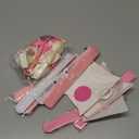 Pink Birthday Decorations with Pink Paper Pompoms Pearl White Balloons Banner Fringe Curtain for Birthday Decorations for Women