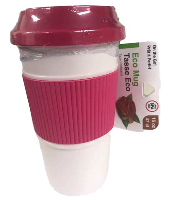 Fill Brew Eco Mug 16 oz, Pink