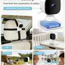 GHB Wireless Baby Car Camera 5" HD, 3500mAh Baby Monitor 2000mAh Camera Non WiFi, Temperature Alert, 720P Night Vision VOX Mode, 360 Rotatable Rear Facing Monitor Baby Essentials Gifts for Home Pets