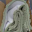 OLANLY Thick Bathroom Runner Rugs 44x24, Extra Absorbent Chenille Striped Bath Rugs, Rubber Backing, Machine Wash Dry, Long Bath Mats for Bathroom, Tub and Shower, Home Decor Accessories, Sage Green