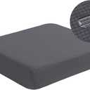 Water Repellent Sofa Cushion Slipcovers, Stretch Sofa Seat Cushion Cover, Furniture Protector Slipcovers RV Seat Cover for Living Room (Loveseat Cushion, Gray) (Medium, Grey)