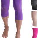 Doc Miller Knee Compression Sleeve Brace for Men & Women (Pair) Best Support for Workout Running ACL Arthritis Pain Relief (Small, Purple)