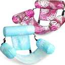 SLOOSH Inflatable Pool Floats Adult,2 Packs Floating Lounge Chairs,Blow up Pool Noodles for Adult Heavy Duty,Floating Chair for Party Summer Water Beach Lake Fun