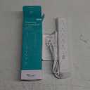 Outlet Cover Extension Cord Short 3ft, NUTICT Flat Plug Power Strip with 5-Outlet & 4 USB Ports, 1440 Joules Surge Protector, 3 Prong Indoor Extension Cord Flat Wall Plug for Home Office Desk, White