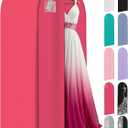 Your Bags 72" Tapered Long Dress Bags for Gowns - Wedding Dress Garment Bag for Dresses - Long Garment Bags for Hanging Clothes, Closet Storage, Hanging Garment Bags, Travel Bridal Dress Bag for Women