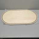 Vercraft 1 Pc Moses Basket Wood Bottom 27.56 x 15.75 inches/ 70 x 40 cm Oval Natural Wood Base Shaper for DIY Crochet or Knitting Weaving Crafts Home Decoration (Base Only) Hole: 1cm