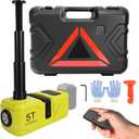 Cordless Electric Car Jack Kit for Dewalt 20V Battery, Cordless Remote Control 5 Ton Hydraulic Car Jack with LED Light for Sedan, SUV,MPV,Truck (No Battery)