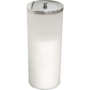 Zenna Home Toilet Paper Holder Stand, Enclosed Toilet Paper Storage Holds 3 TP Rolls, Rust Resistant Bath Tissue Holder with Lid, Frosted